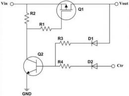 自鎖開關(guān)電路