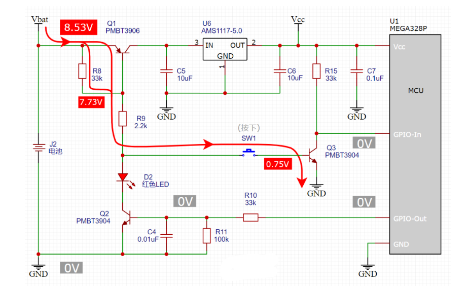 一鍵開(kāi)機(jī) 關(guān)機(jī)電路
